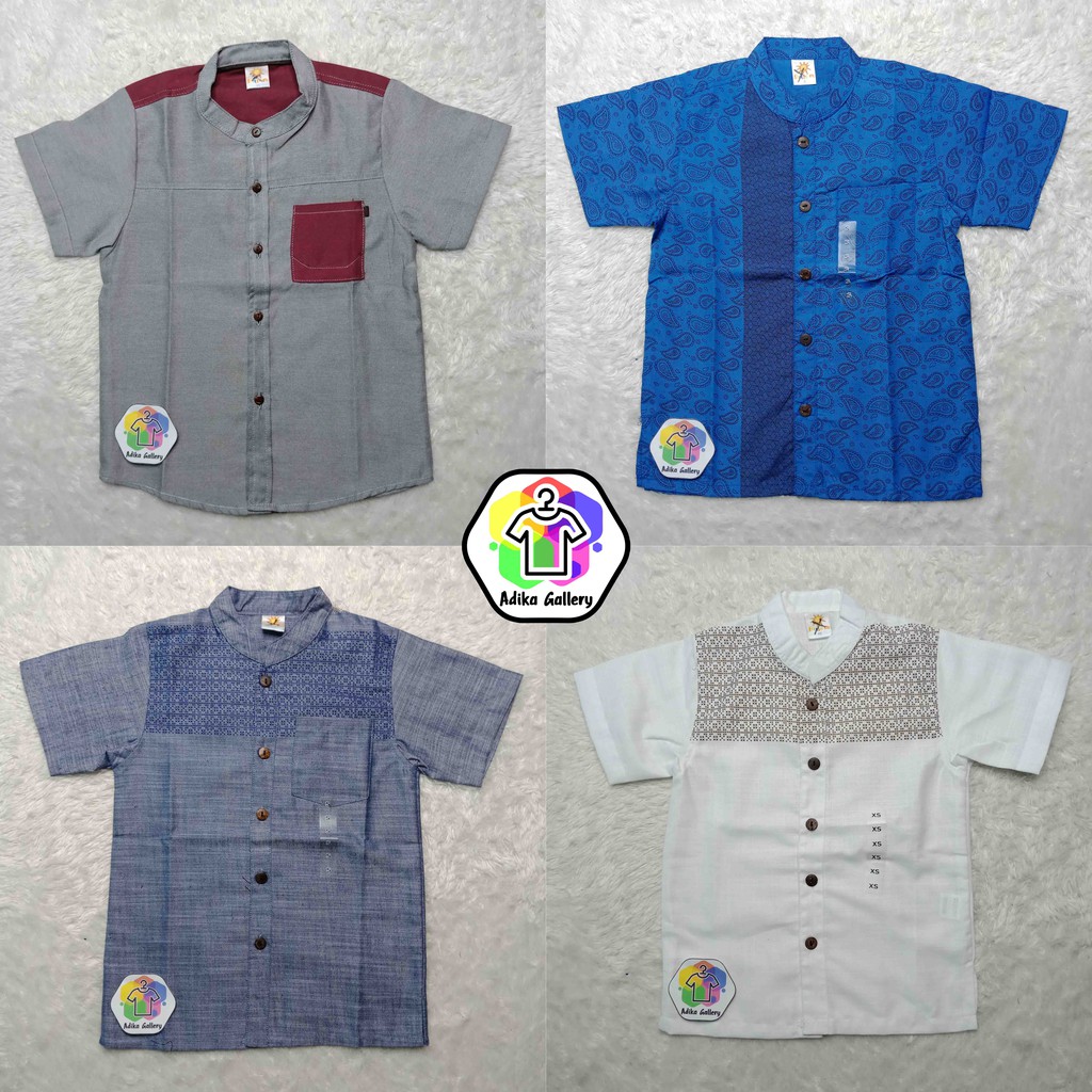 Baju Koko Anak Laki-laki L1ttl3 M Varian BAL001