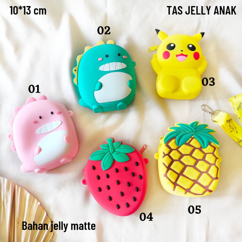 TAS JELLY ANAK KARAKTER POKEMON, NANAS