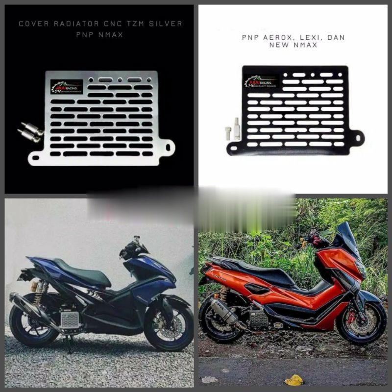 Tutup Radiator Cover Engine Akai Racing honda,Vario 125,vario 150,pcx karbu,pcx lokal,adv 150,yamaha,aerox 155 old/new,lexi,nmax old 2015-2019,nmax new 2020-2021