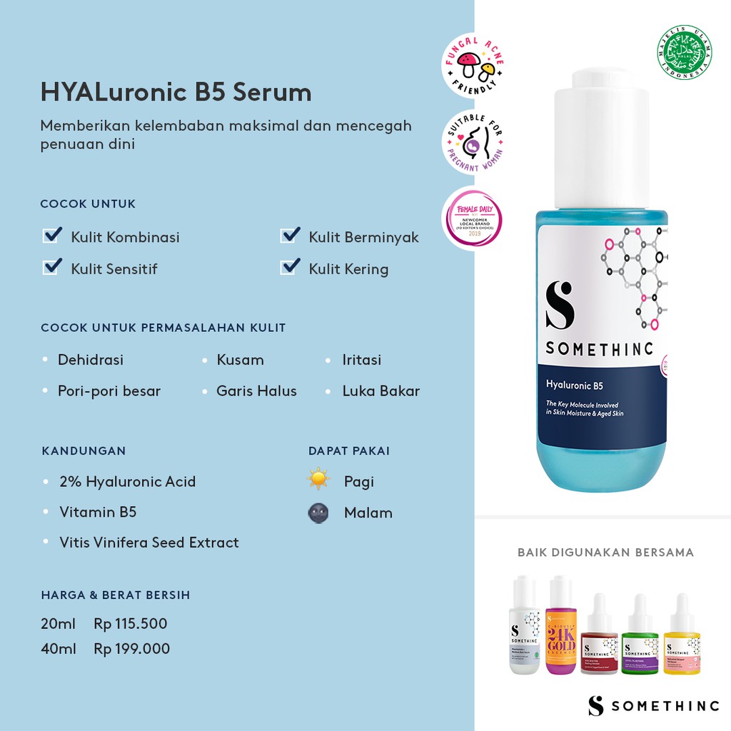 [ FREE GIFT ] SOMETHINC HYALuronic B5 - 20ml &amp; 40ml