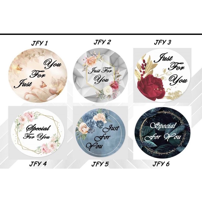

Sticker Segel Label Kado Hampers Gift Just For You / Special For You