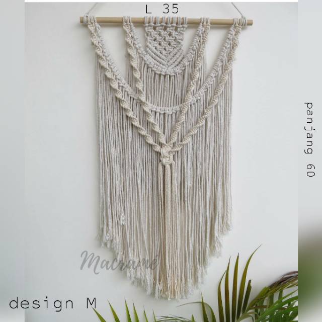 Hiasan dinding macrame / wall hanging makrame rajut decor