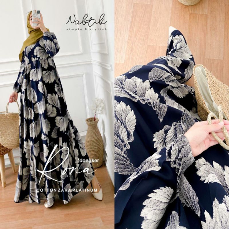 RONA DRESS ORI BY NABTIK |Tanyakan stok