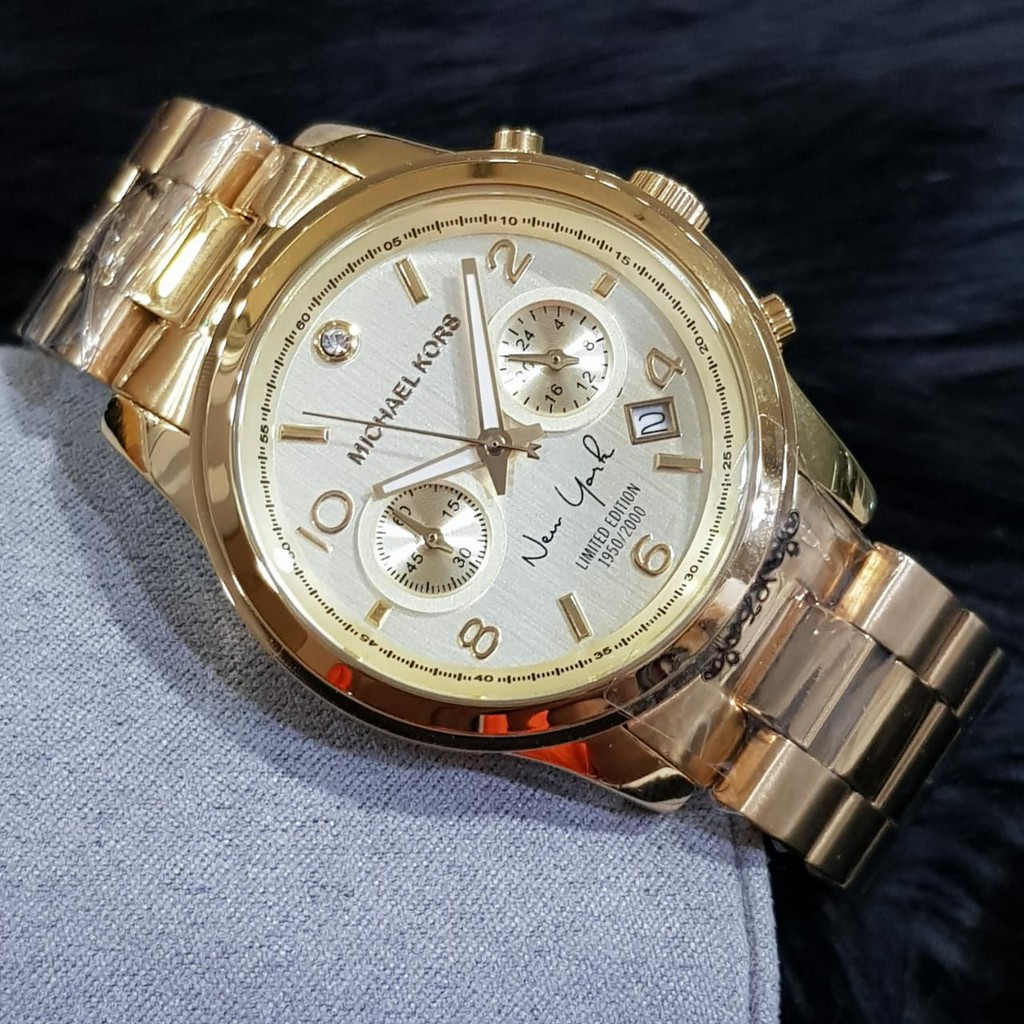 JAM TANGAN PRIA WANITA | RANTAI | KULIT | KARET | MURAH | WANITA MICHAEL KORS MK 5662 STAINLESS STEE
