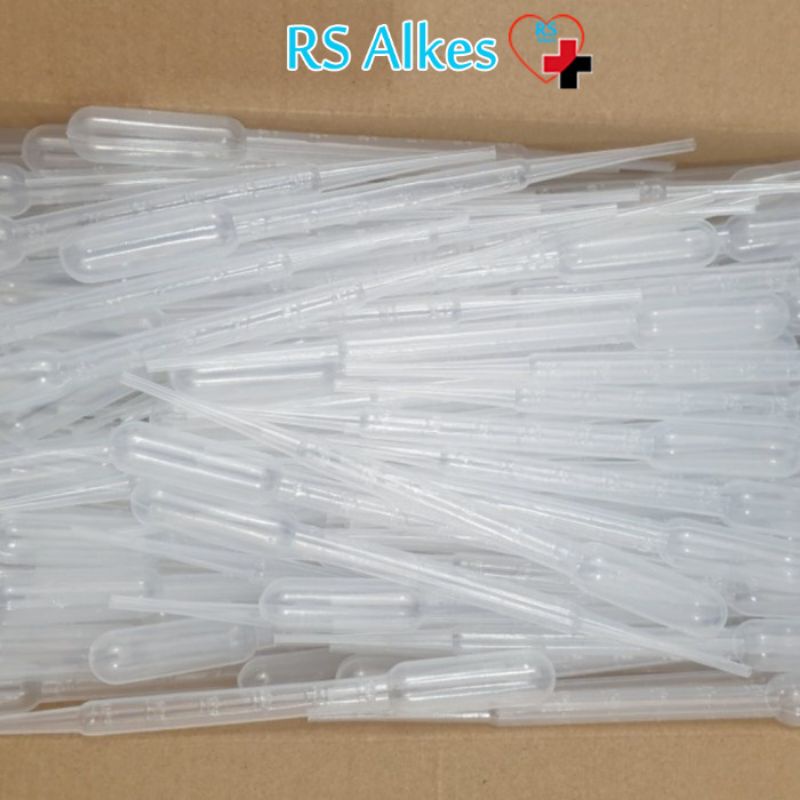 PIPET TRANSFER PLASTIK PIPET UKUR PLASTIK 3ml isi 100 /box