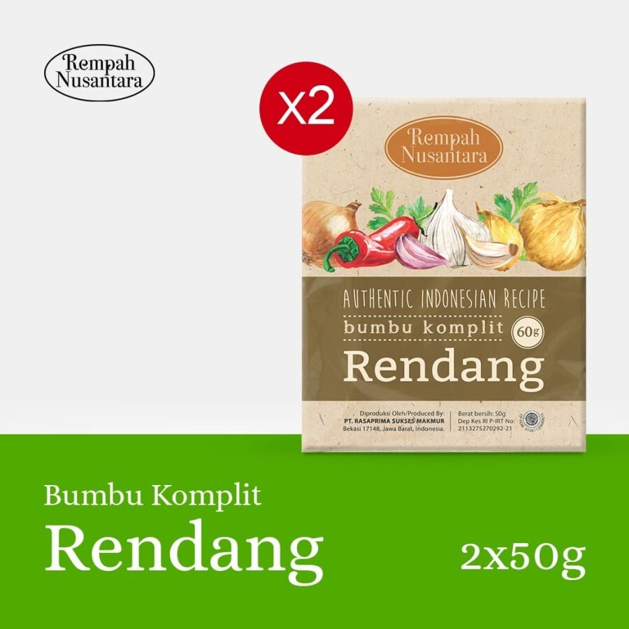 

Bumbu Rendang Seriboe Rempah Nusantara 60 gr (2pcs)