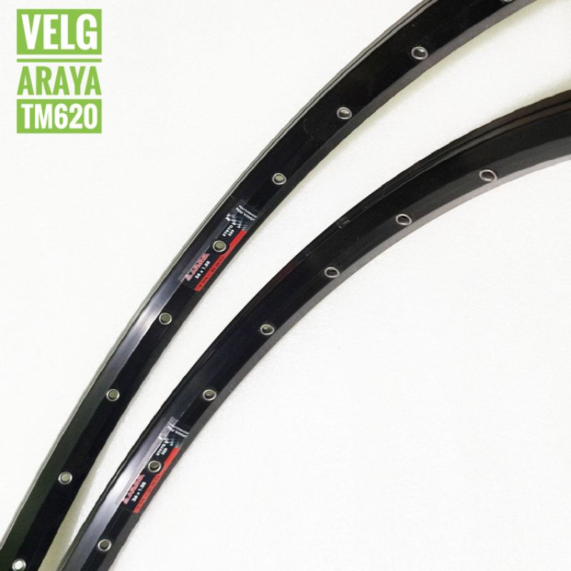 Velg Araya TM620 Hitam Polos Sepasang - Velg araya 26 - velg 26 araya tm620 - velg 26 disc brake - v