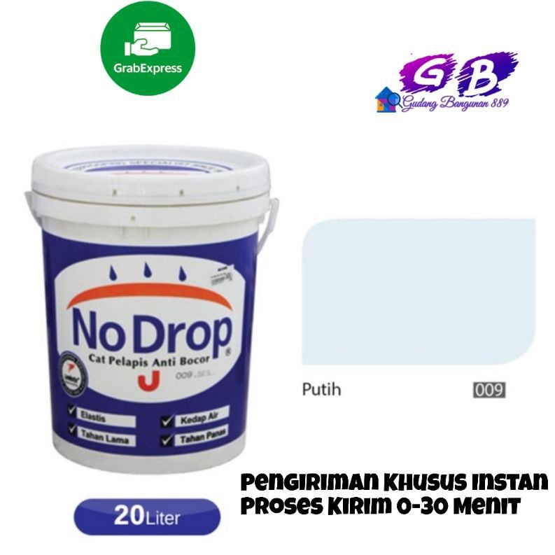 CAT NO DROP PAIL 20 KG PILIHAN WARNA PUTIH / ABU ABU
