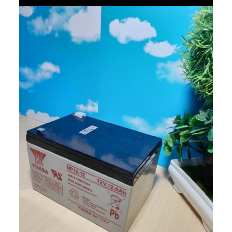 Aki Kering Yuasa NP12-12 Baterai Yuasa 12v 12ah Yuasa vrla 12 v 12 ah YUASA 12AH AKI SURABAYA AKI