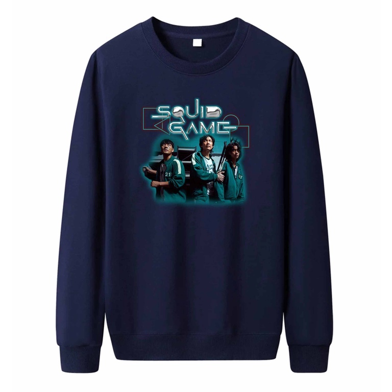 Sweater Pria Squad Squid Game Crewneck Pria M - XXL