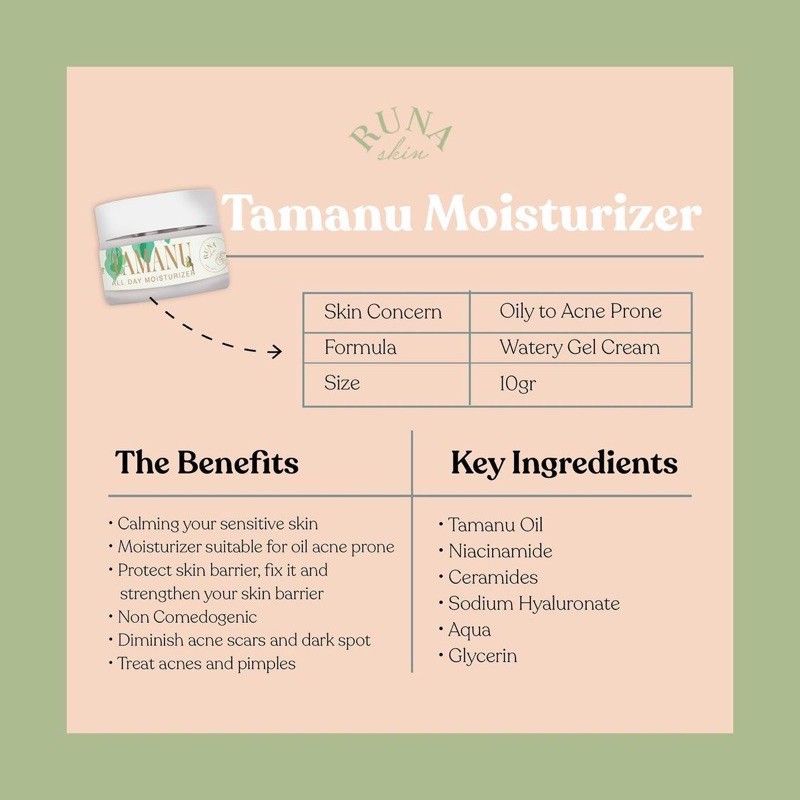 [DISTRIBUTOR] RUNASKIN TAMANU ALL DAY MOISTURISER  / UNSCENTED CENTELLA SUNSCREEN