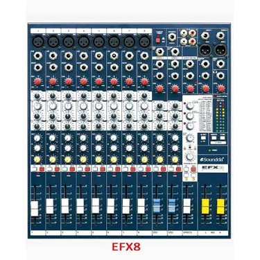 mixer Soundcraft EFX 8. Full 8 Chanel EFX8