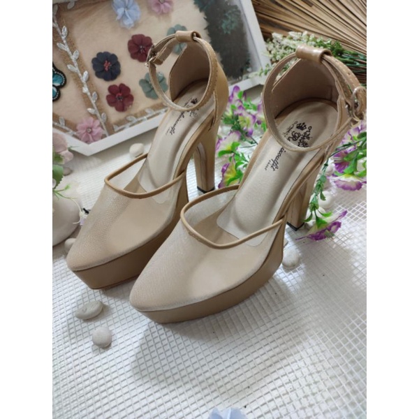 sepatu rafaizoutfit siela nude tali 12cm