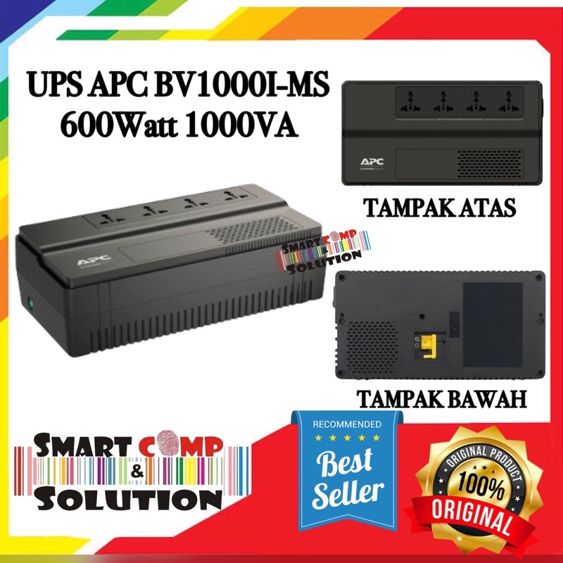 Easy UPS APC BV1000I-MS 1000VA 600W AVR 230V