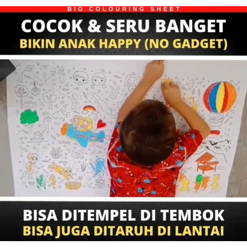 

BIG COLORING SHEET/LEMBAR MEWARNAI JUMBO