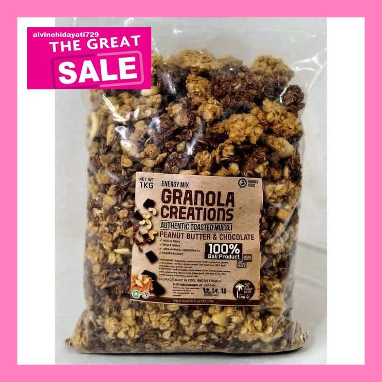 

Al04Nind Granola Creations Peanut Butter And Chocolate 1Kg Indvvl03