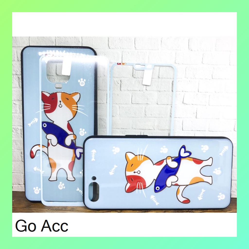Softcase Tempered Glass karakter Oppo A1k, Realme C2,A31/Neo 5,A33,A53,A3s,C1,A52 A72 A92,V5,A5s,A7,A12,A11k,2 Pro,U1,U2,5 5i 5s,7i,C17,C11,C12,Samsung J2 Prime,Vivo Y11 Y12 Y15 Y17 Y30 Y30i Y50,Y91C,Xiaomi Redmi 4A,5A,8A,9,9C,Note 8,9 Pro HCTG 29