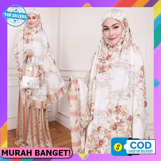 Mukena Dewasa Traveling Bali Bahan Adem Cewek Remaja Premium Cod Lebaran Fashion Motif Terbaru Katun