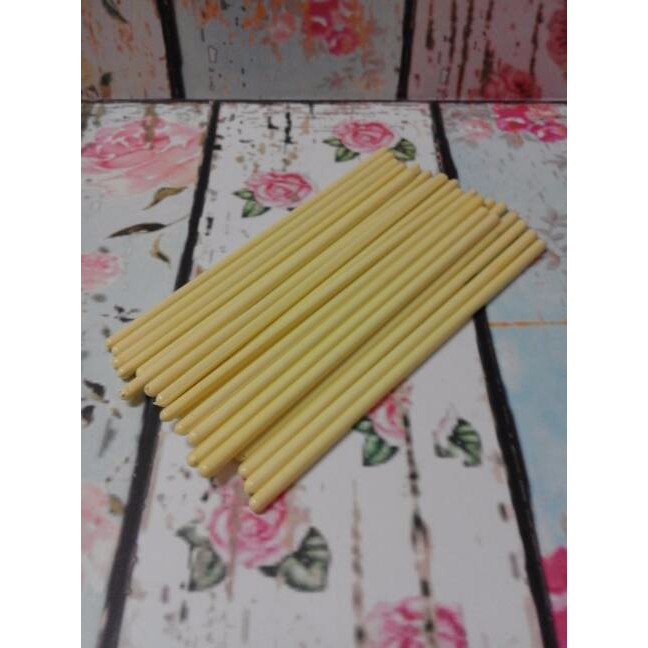 

Stick Coklat Loly Plastik Warna Kuning /Set