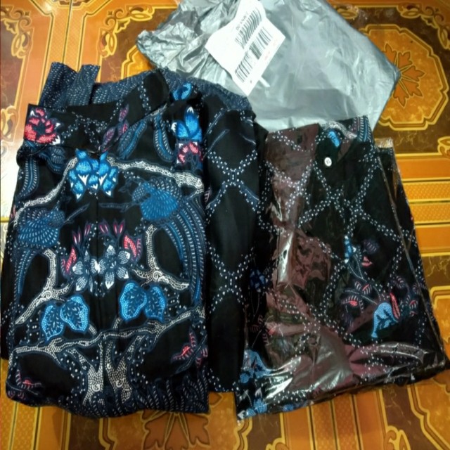 Couple Batik Kelarga Terbaru Dan Terlaris~motif Modern Jangkar Khas Pekalongan