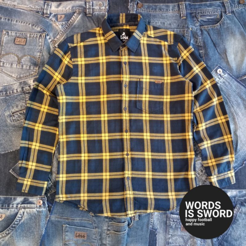 LOIS JEANS KEMEJA PLANEL SLIM FIT - KLL310 -