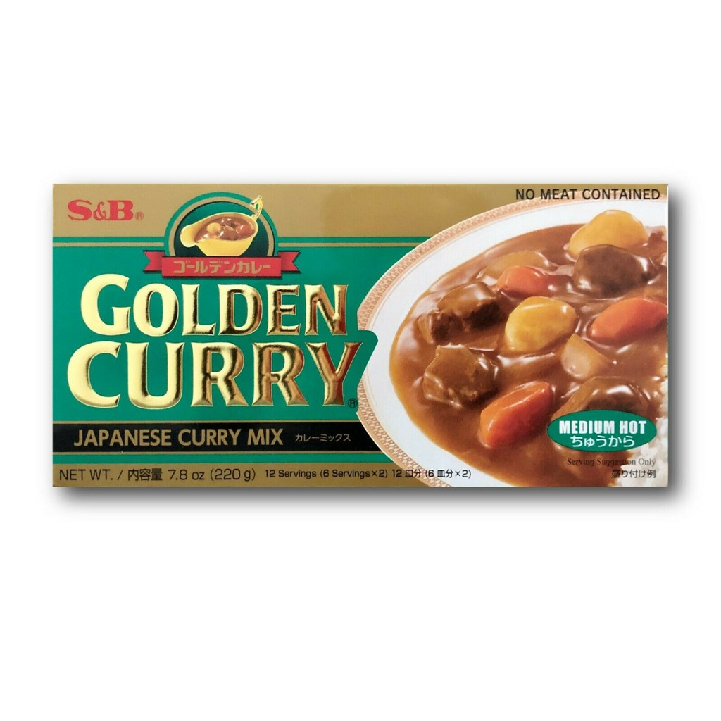 

S&B GOLDEN JAPANESE CURRY MIX MEDIUM HOT 220G