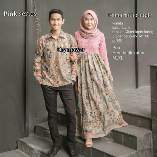 TASYANANU_BATIK COUPLE GAMIS BATIK KAMARATIH / ESTETIKA COUPLE