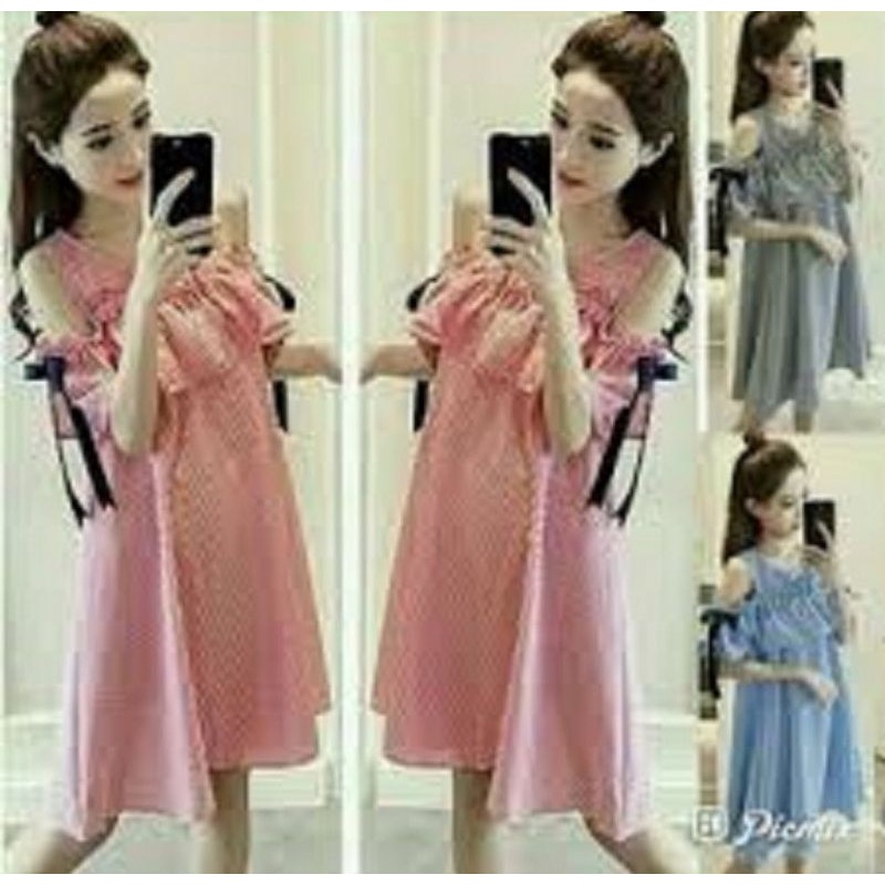 A51 Dress Wanita Sabrina Bertali, Dress Sabrina Murah