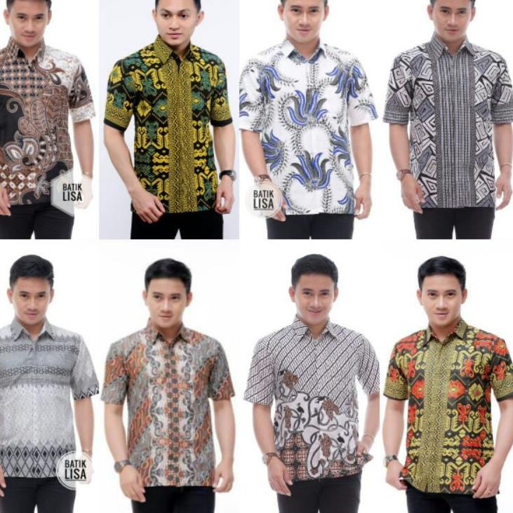[ProdukYVN] hem batik pria lengan pendek premium anak muda MJT2