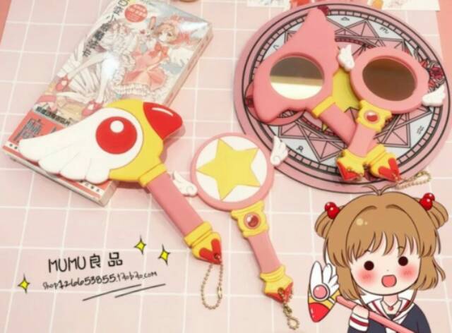 CERMIN MAKE UP CARDCAPTOR SAKURA STAR WAND