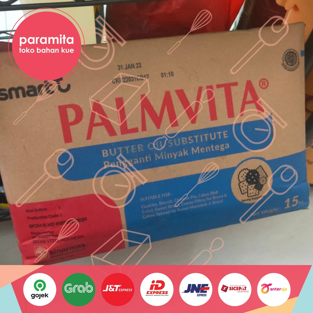 Palmvita Butter Pengganti Minyak Mentega Repack 250gr / 500gr