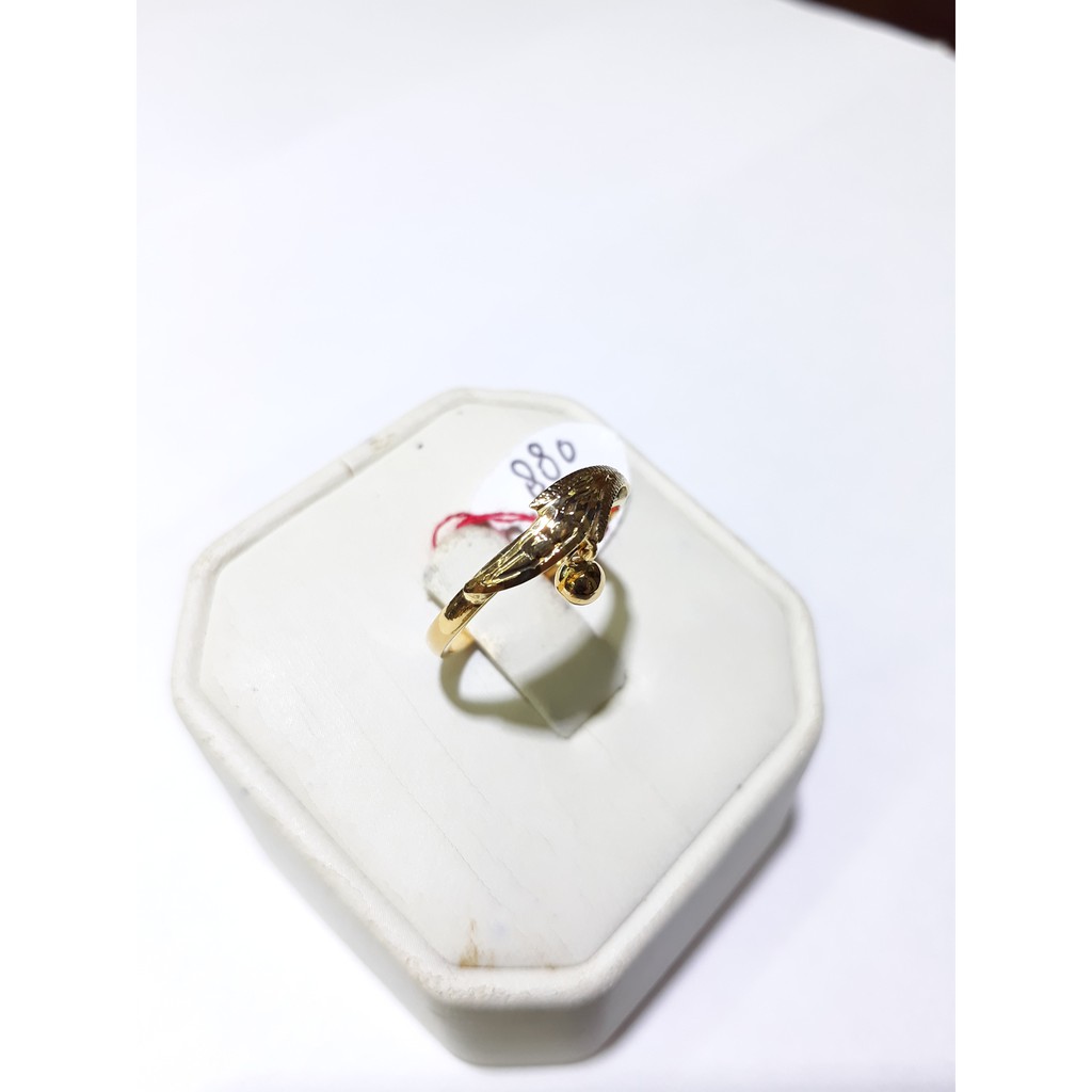 Cincin emas kuning 70% berat 1.88 gram ukuran 9 dan 10. Yellow gold ring
