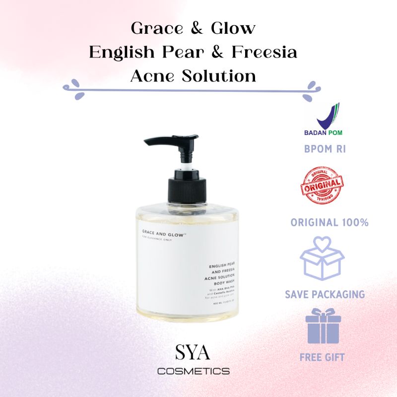 Body Wash - Grace &amp; Glow English Pear and Freesia Anti Acne Solution