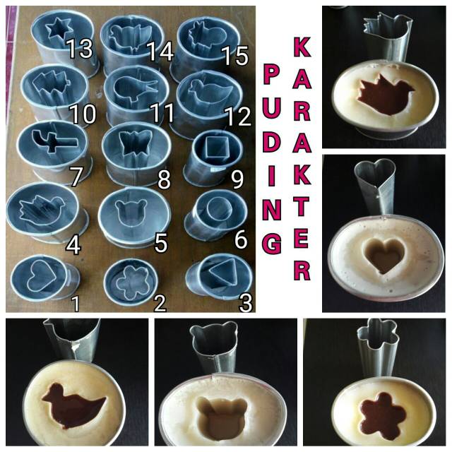 loyang cetakan puding karakter tabung