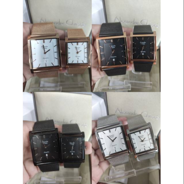 Jam tangan alexandre christie ac8629 original couple 8629
