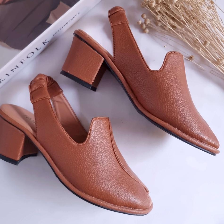 Tren Kekinian.. Sandal High Heels Hak Tahu Tinggi Znyn Livana Wanita Perempuan Sintetis Premium Form