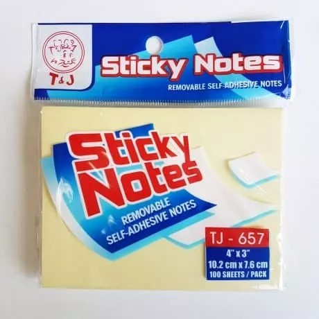 

T&J Labels Sticky Notes TJ - 657