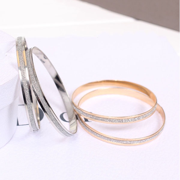 Gelang Fashion Titanium Kristal / Gelang Bangle Gelang Tangan Korean Import / Aksesoris Gelang Wanita / TV-14