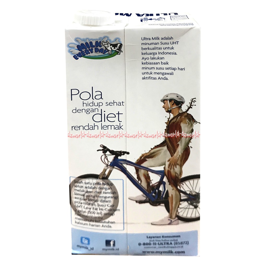 Ultra Milk Low Fat Rasa Coklat 1000ml High Calsium Susu UHT Cokelat Siap Minum Dengan Kandungan Rendah Lemak Tinggi Kalsium Ultramilk Lowfat 1 Litter