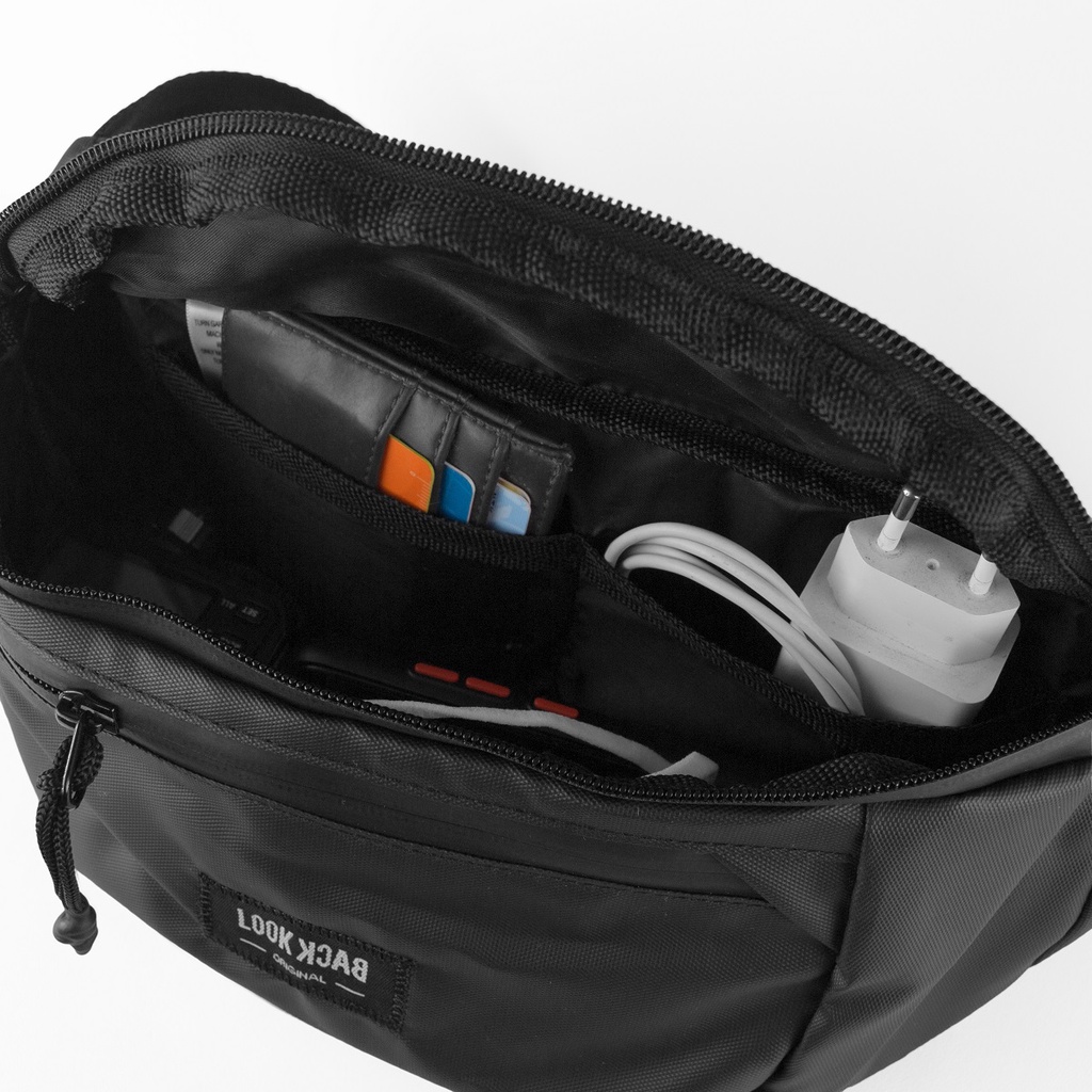 LOOK BACK NOZI Waistbag Waterproof - Tas Selempang Original Keren Murah Berkwalitas