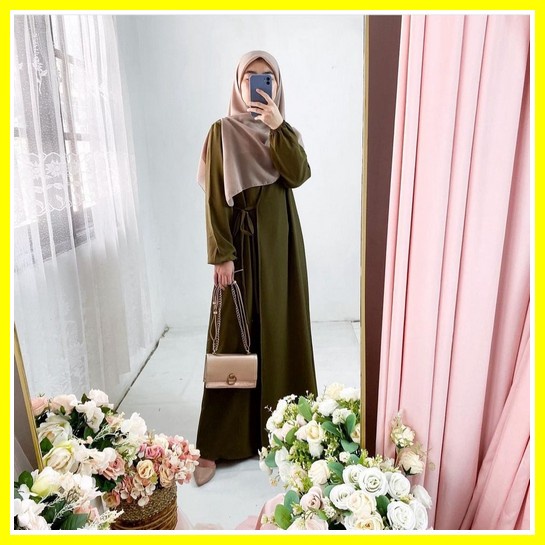Terbaru Original Gamis Syari Nura Syar'I By Nha Miranda - Realpic Ori Arsen Dress Size S M L Xl Fashion Muslim Basic Stylish Remaja Kekinian