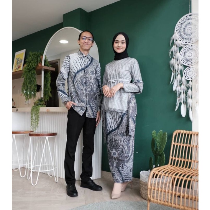 KEBAYA COUPLE SEMI PRANCIS Katun BAHAN KEBAYA SEMI FRANCE CORNELI COUPLE DANILLA BATIK SET COUPLE Sicilia