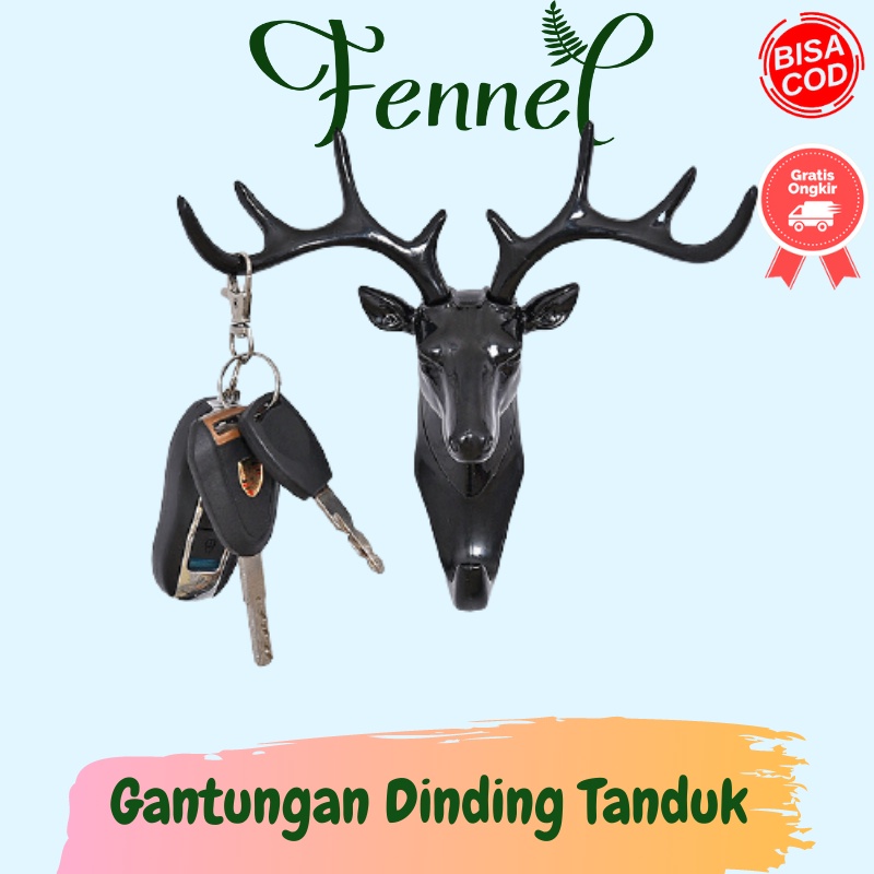 Pajangan Gantungan Dinding Model Tanduk Rusa YQX003