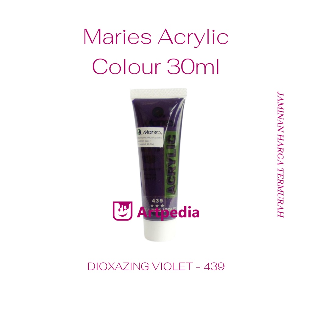 

Maries - Dioxazine Violet / Maries Acrylic Paint 30ML (Cat Akrilik) Warna Dioxazine Violet