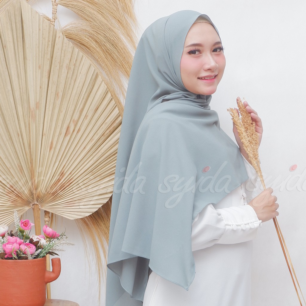 HIJAB PASHMINA DIAMOND 170x75 cm. / JAHIT TEPI RAPIH/ PASHMINA GEORGET / PASHMINA SABYAN