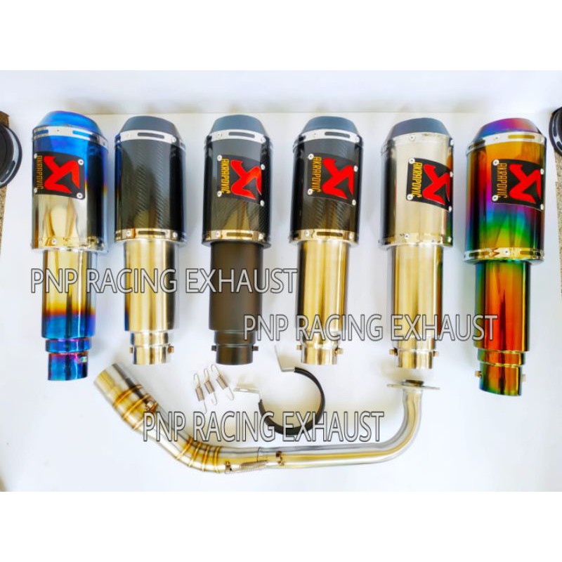 Knalpot Racing Akrapovic Gp M1 NMAX/AEROX/LEXI/PCX/ADV/GENIO/VARIO/BEAT/MIO/SCOPY DLL-1