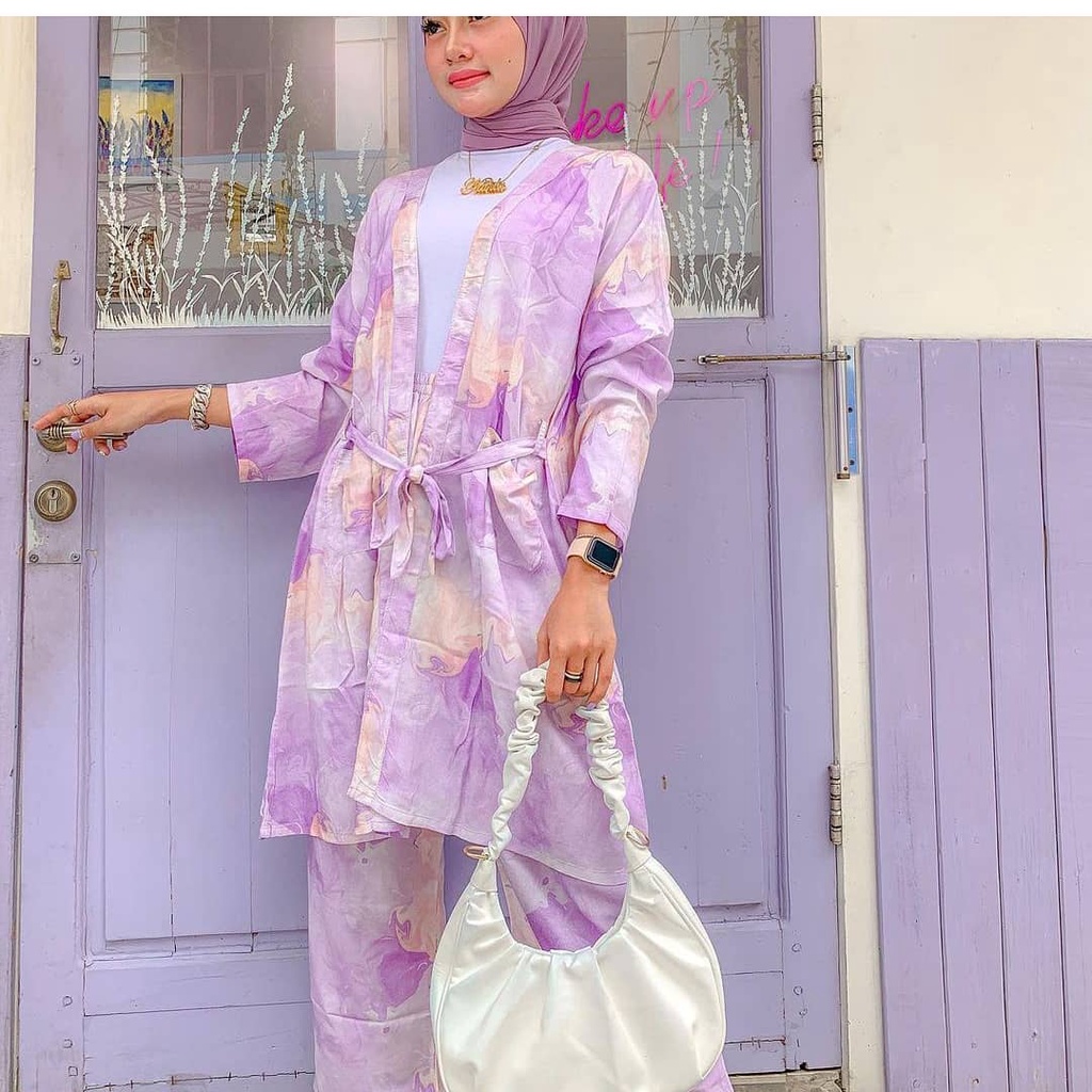 outer wanita - farah outher tye die - setelan wanita - pakaian wanita - baju wanita - pakaian terlaris - one set - korean style