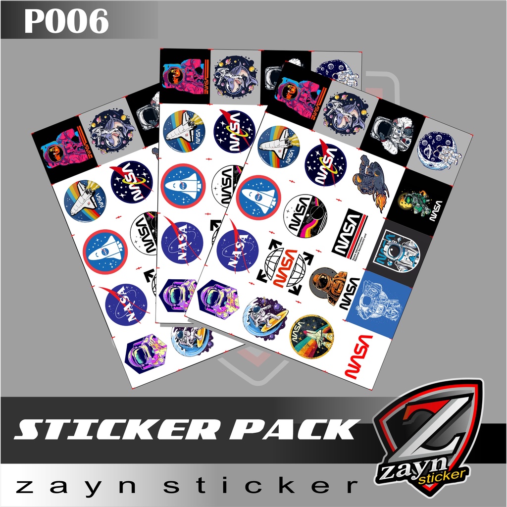 STICKER PACK STIKER PAK NASA MURAH P006