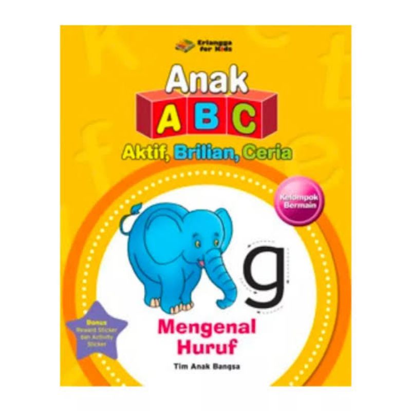 buku mengenal huruf anak ABC Erlangga book