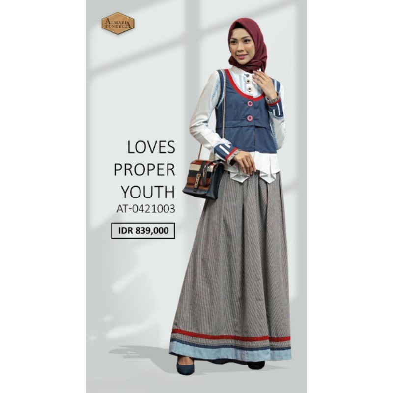Almari Tuneeca AT-0421003 Ramadhan Series April 2021 Diskon Sale Promo Gamis Long Dress
